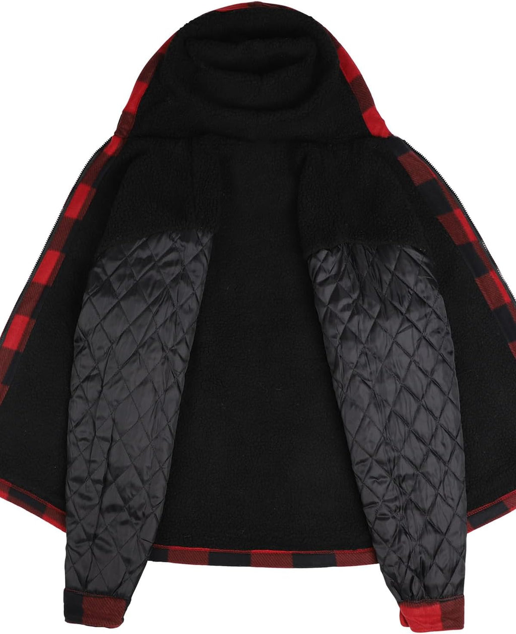 Mens Plaid Flannel Shirt Heavyweight Warm Casual Button Down