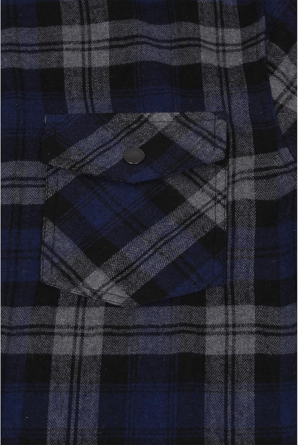 Mens Plaid Sherpa Lined Shirt Jacket Full Zip Hooded Warm Flannel