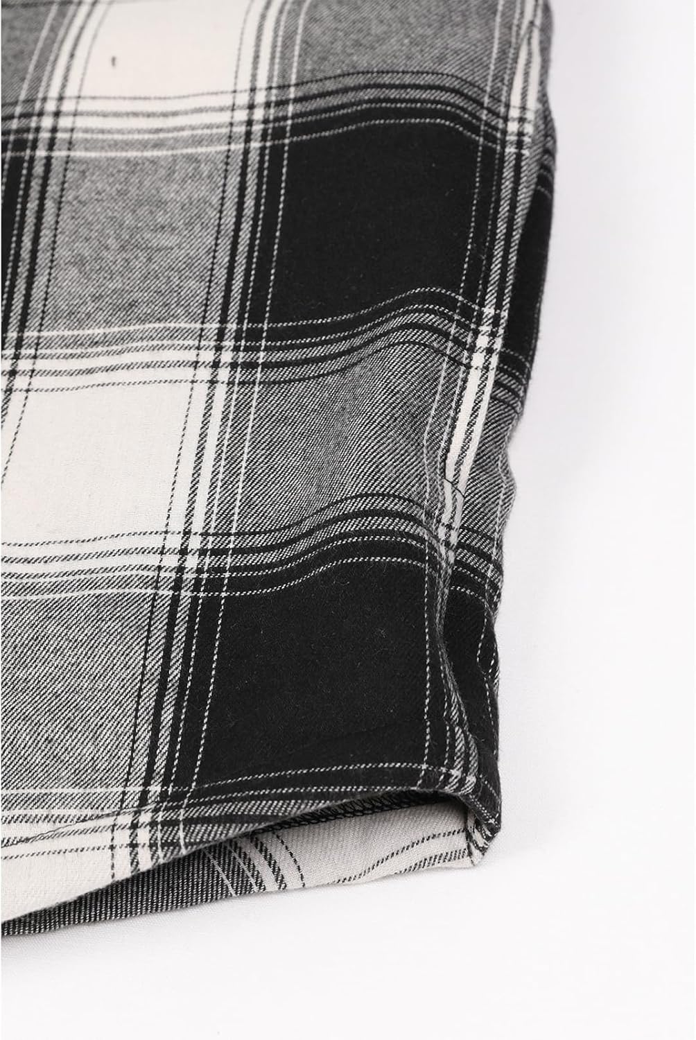 Mens Plaid Sherpa Lined Shirt Jacket Full Zip Hooded Warm Flannel