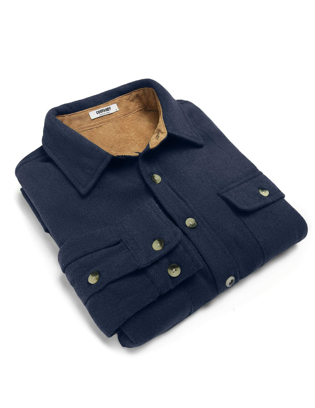 Mens Plaid Cotton Flannel Shirt Long Sleeve Casual Button Down Work Shirt With Chest Pockets