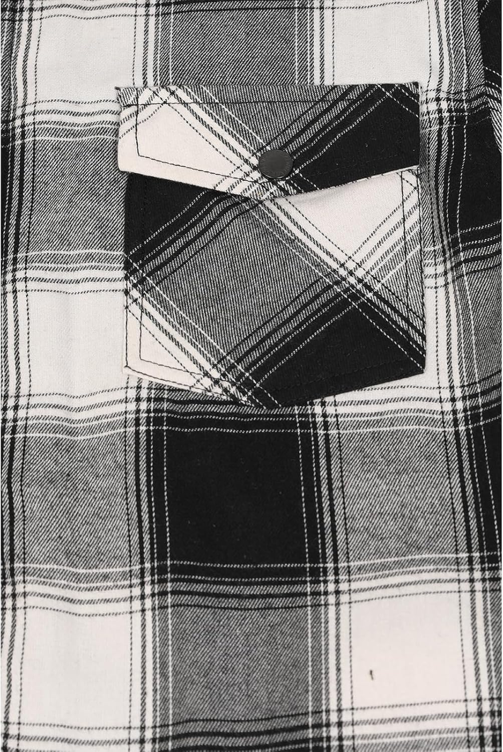 Mens Plaid Sherpa Lined Shirt Jacket Full Zip Hooded Warm Flannel