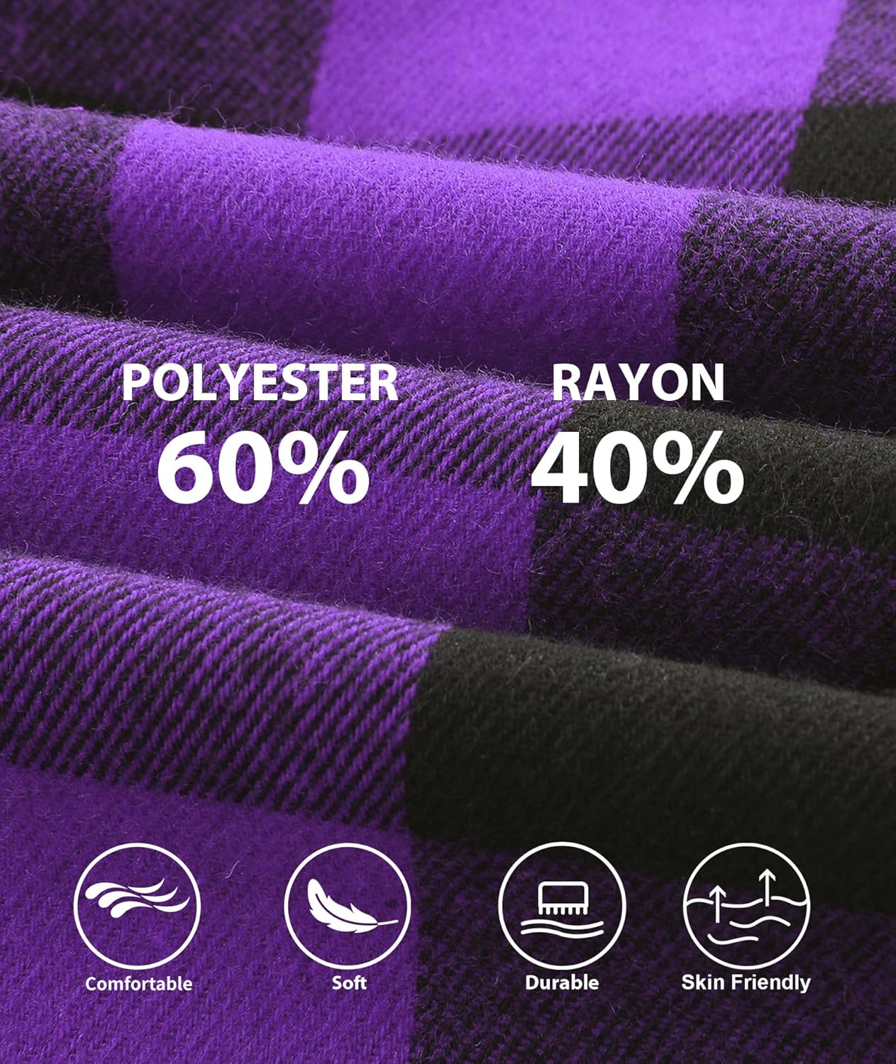 3 Pack Mens Flannel Hoodie Shirts Long Sleeve Plaid Button Down Hooded Shirts Casual Brushed Jacket with Pocket