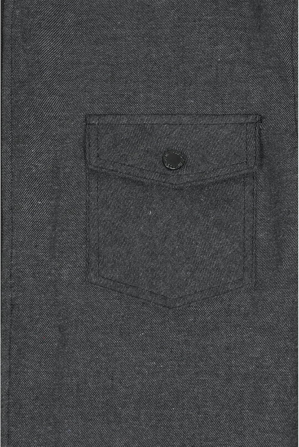 Mens Plaid Sherpa Lined Shirt Jacket Full Zip Hooded Warm Flannel