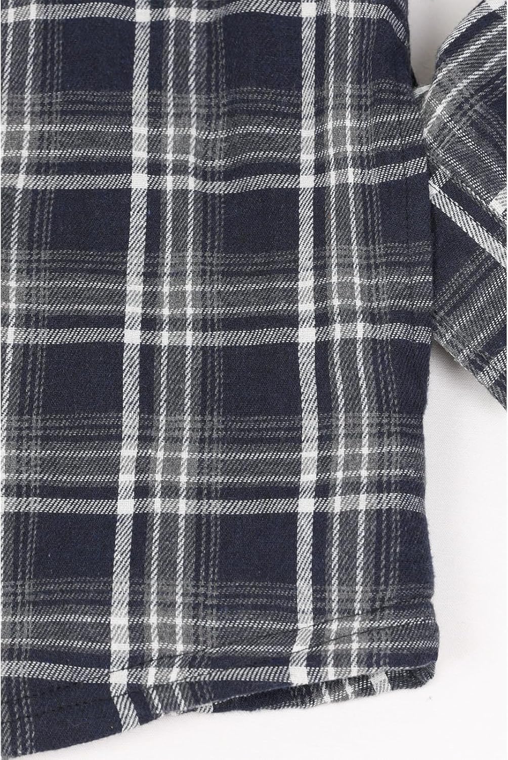 Mens Plaid Sherpa Lined Shirt Jacket Full Zip Hooded Warm Flannel