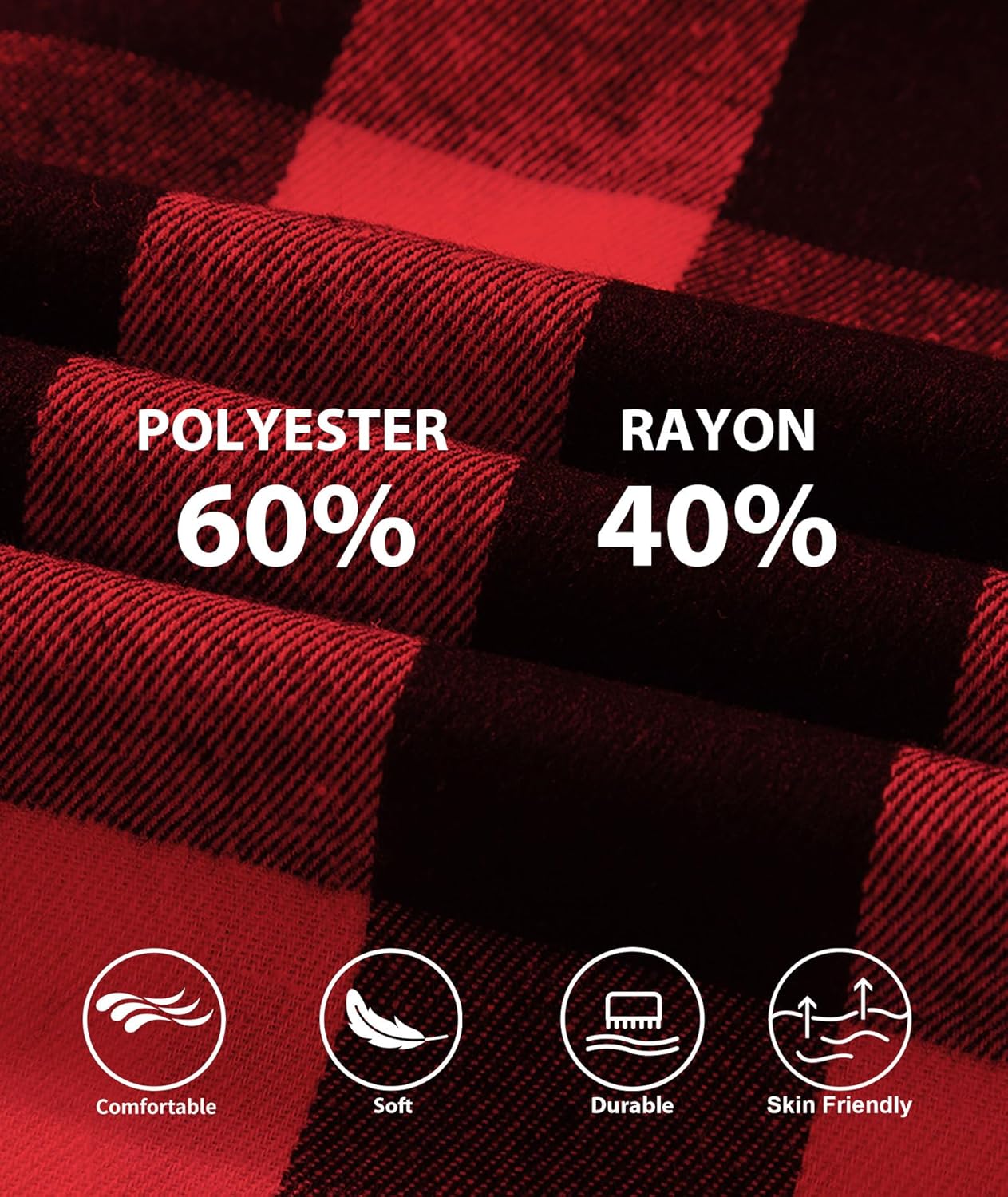 3 Pack Mens Flannel Hoodie Shirts Long Sleeve Plaid Button Down Hooded Shirts Casual Brushed Jacket with Pocket