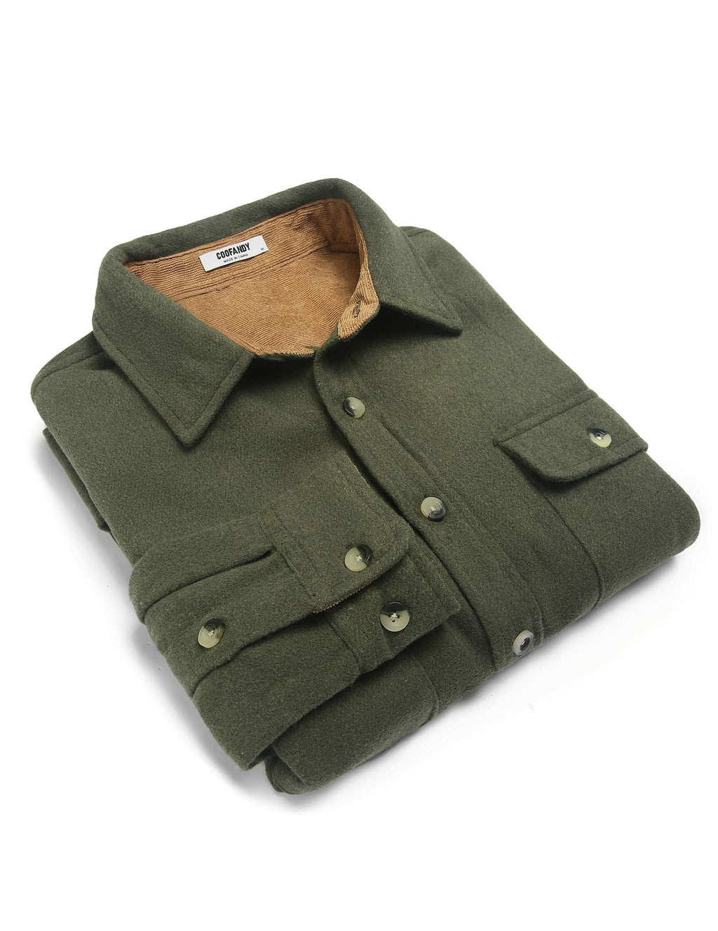 Mens Plaid Cotton Flannel Shirt Long Sleeve Casual Work Shirt Jacket Button Down With Chest Pockets