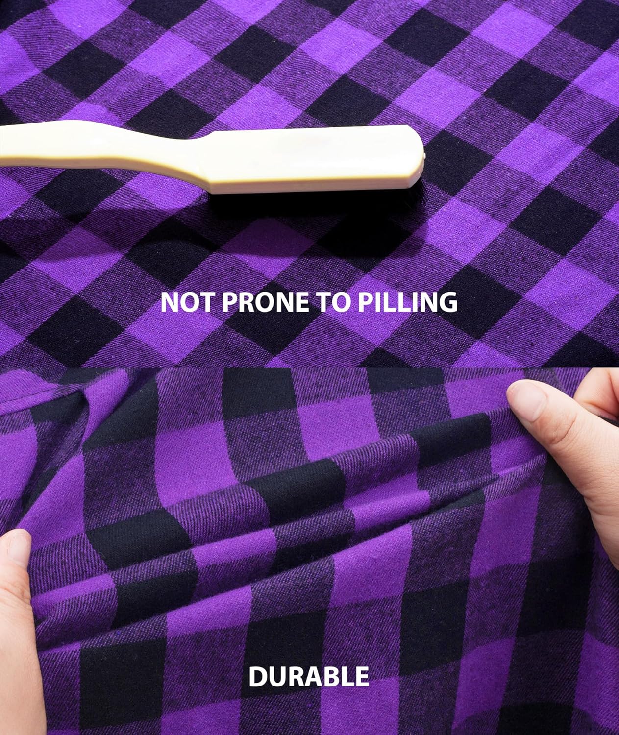 3 Pack Mens Flannel Hoodie Shirts Long Sleeve Plaid Button Down Hooded Shirts Casual Brushed Jacket with Pocket