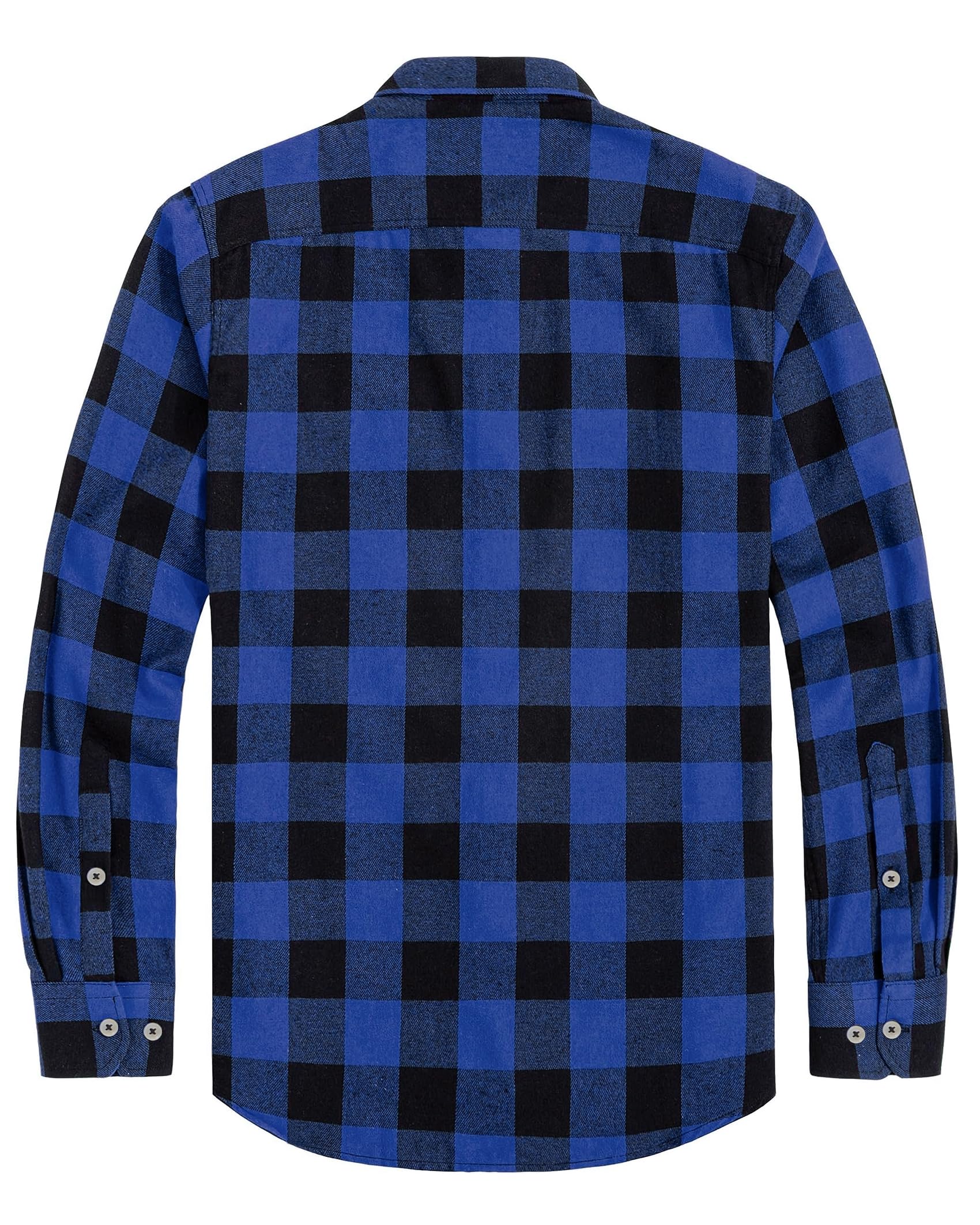 Mens Flannel Plaid Shirt Long Sleeve Button Down Casual Work Shirt Jacket